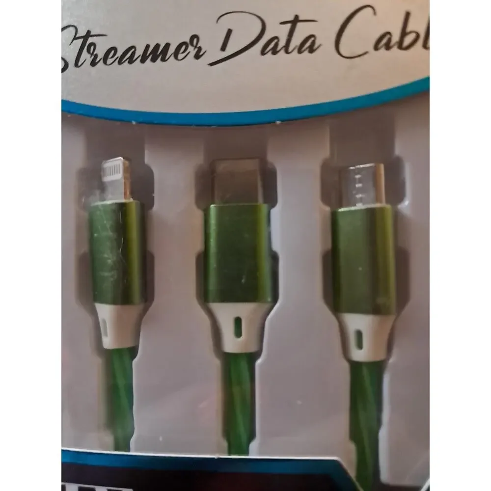 Streamers Data Cable 3 In 1 High Speed Quick Charge & Data